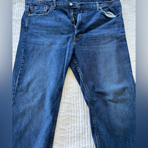 Levi’s Men’s 505 Regular Fit Straight Leg Blue Jeans 42x32 - Picture 5 of 5